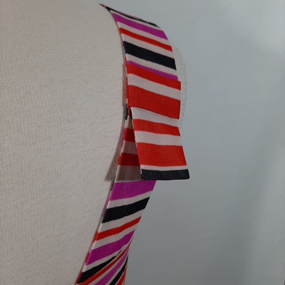NWT Cabi stripe red pink top S - Picture 5 of 10